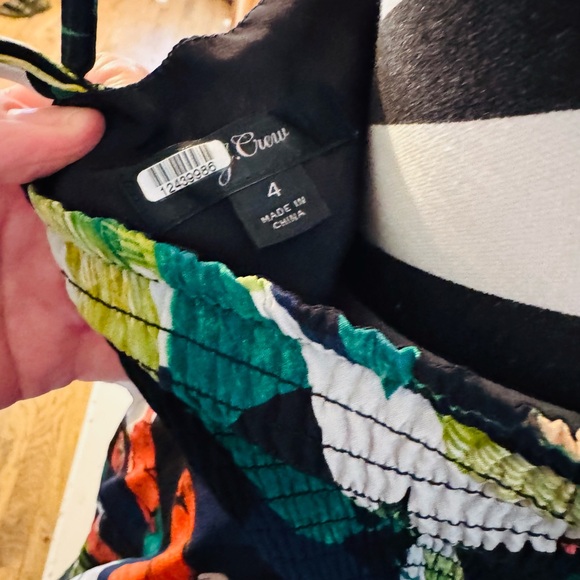 Jcrew silk floral multi Sosi dress like new - Picture 12 of 12